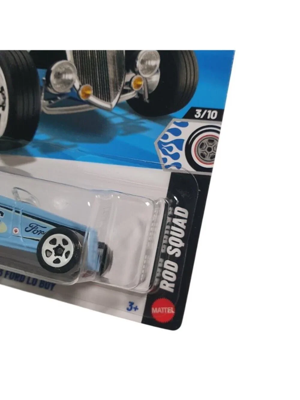 Hot Wheels Rod Squad 33 Ford Lo Boy Light Blue Diecast Model 119/250 Collectible
